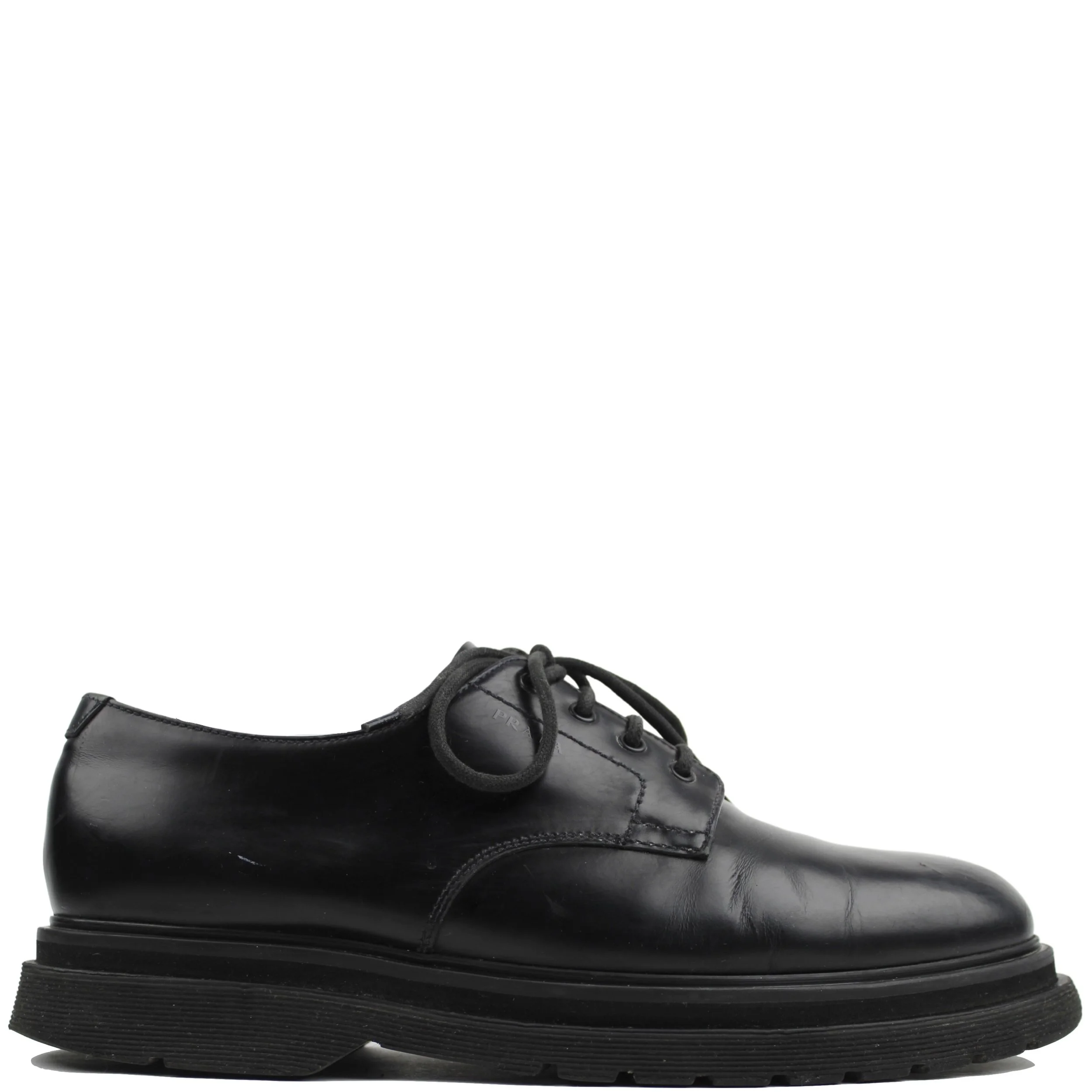 Prada spazzolato shoes discount